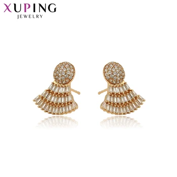 

Xuping Elegant Temperament Earrings for Women Sector Design Glod Color Plated Jewelry Thanksgiving Gift S101.5-97490