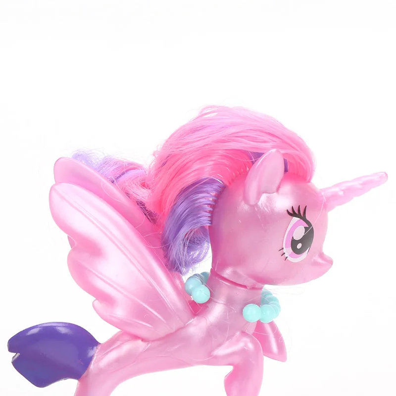 Новый фильм My Little Pony Fluttershy Rarity Pinkie Pie Seapony ПВХ Фигурки блестящие пони