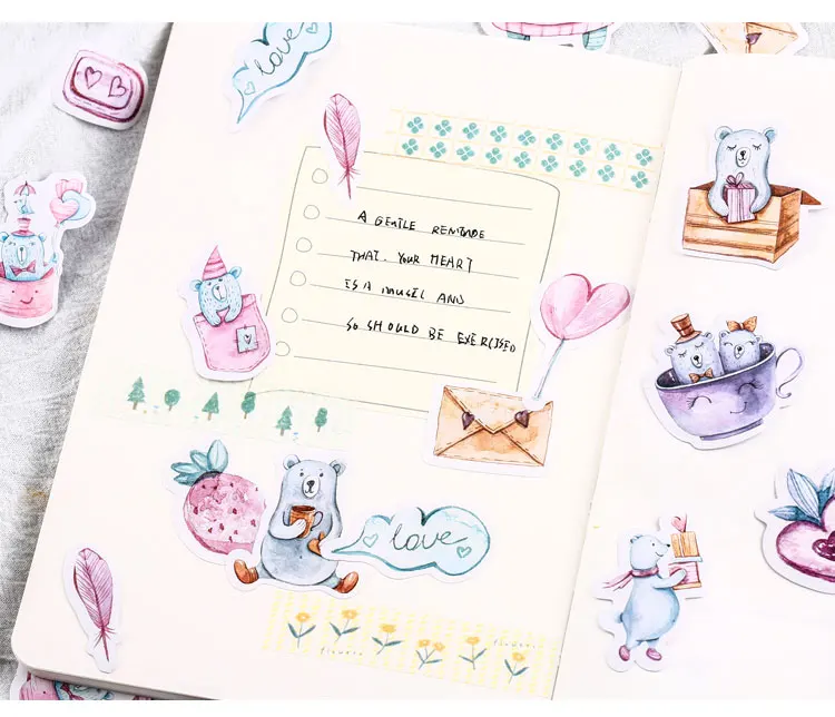 40 шт Kawaii Наклейки для скрапбукинга DIY стикер Bullet Journal Рождество прекрасный декоративный стикер для канцелярских товаров поставки