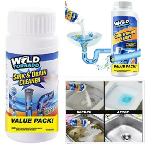 

Powerful Sink & Drain Cleaner Portable Powder Cleaning Tool Super Clog Remover