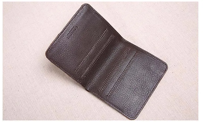 AETOO первый слой кожаный ультратонкий мини-кошелек мужской вертикальный студенческий кошелек ручной работы из мягкой кожи