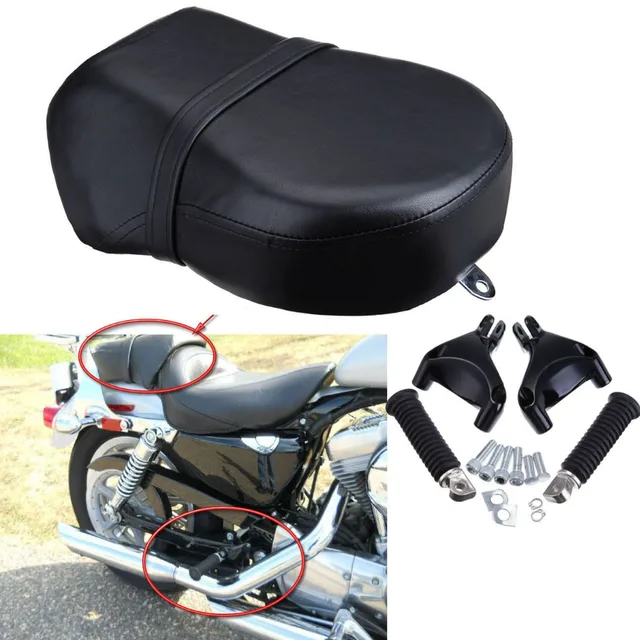 (Shipping from US) Rear Seat Passenger Foot Peg Mount Set For Harley