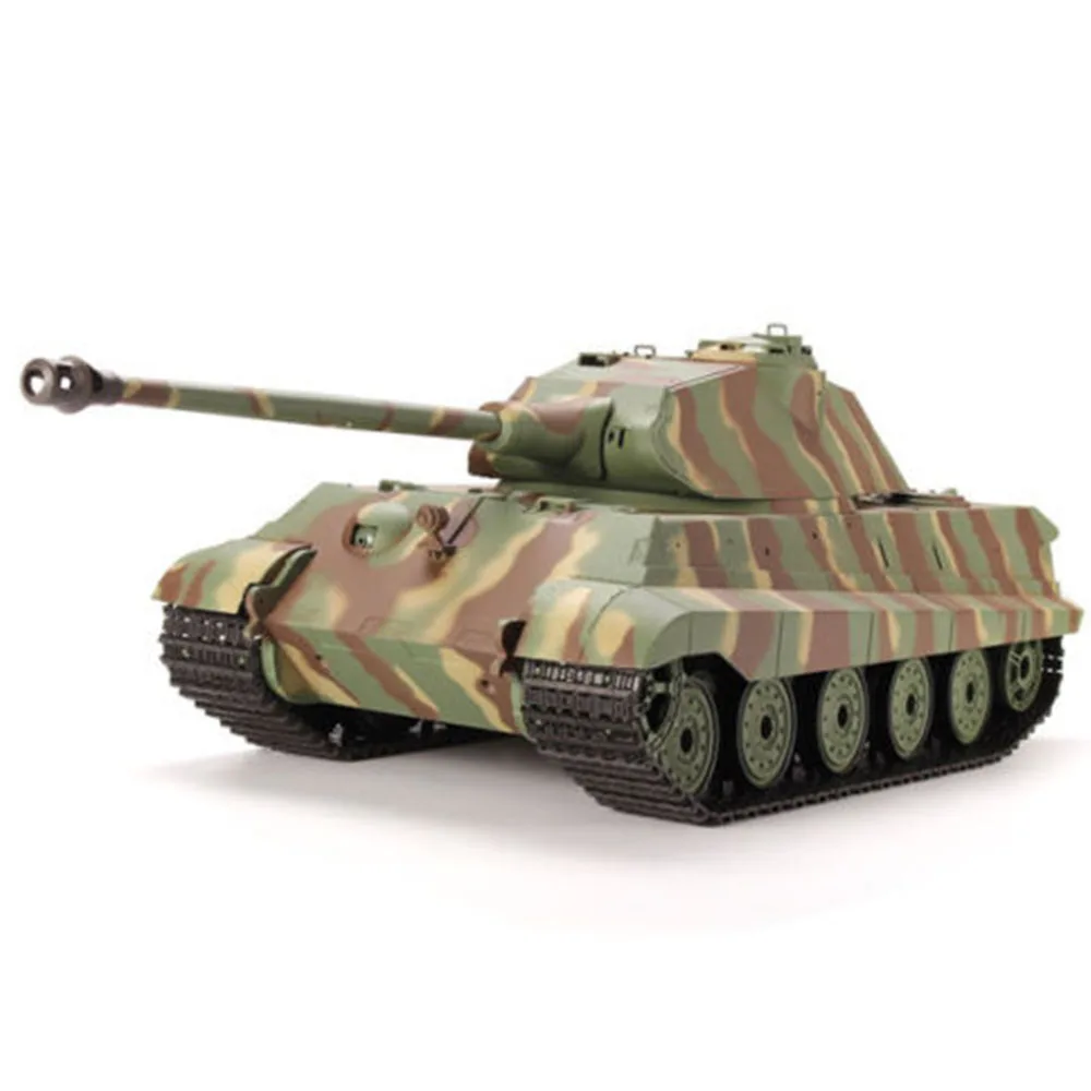 For Heng Long 1/16 2.4G 3888-1 German King Tiger Battle Tank Teens Kids Remote Control Tanks with Sound Best Gifts for Children