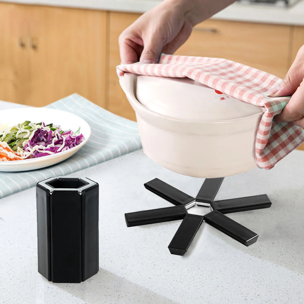 

Folding Pad Anti-hot insulation Non-slip Heat Resistant Mat Coaster Cushion Placemat Kitchen Heater Accessories HHY1