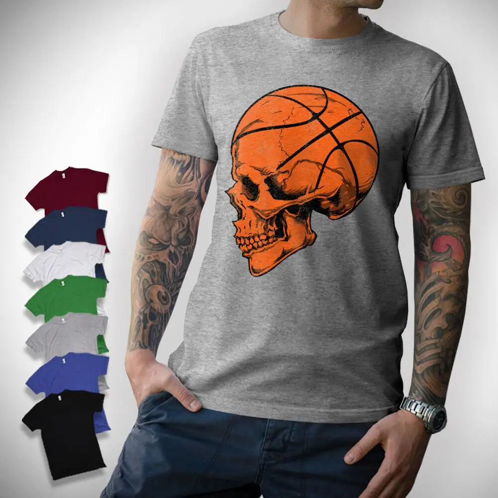 Футболка с Баскетбольным черепом I Trikot Totenkopf Player Fun 2019 новая брендовая одежда