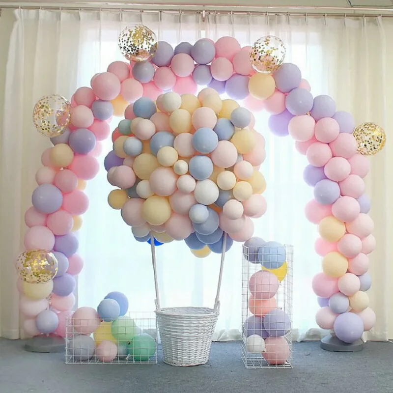 Разноцветные пастельные воздушные шарики в виде леденцов Свадебные шарики Круглый Макарон шар украшение арки 30 шт