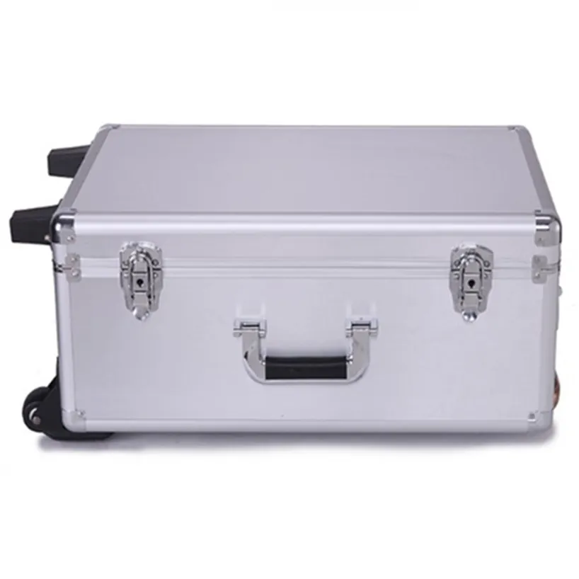 Luxury Aluminum Magnesium Alloy Trolley Luggage Business Full Metal Suitcase Bag Box Wheels Travel Case Drone Dedicated Toolbox