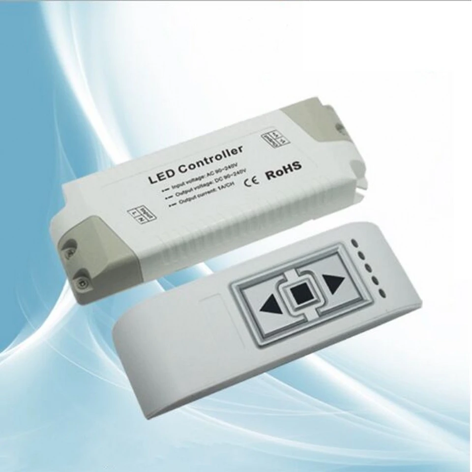 DM300 AC90-240V 3Keys 1 Channel Wireless led dimmer with remote control output DC 90-240 for high voltage lamp strip | Освещение