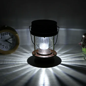 

Solar Hanging LED Light Fence Lamp Wall Lantern for Garden Balcony Courtyard #4