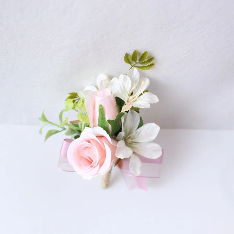 boutonniere groom wedding brooch pins  (1)