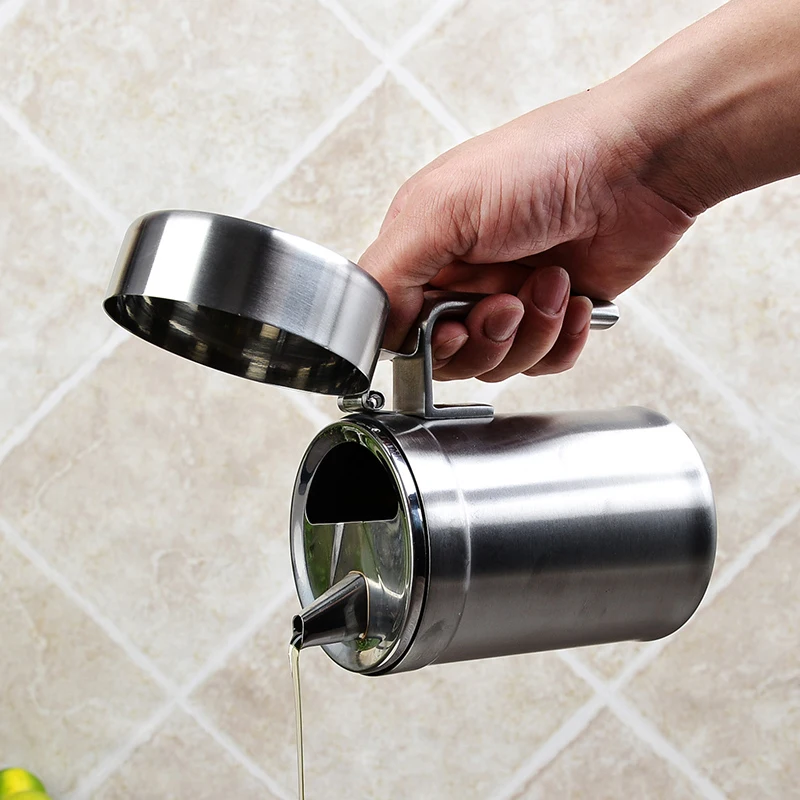 550mL 304 Stainless Steel olive Oil Bottles Seasoning Oil hotel