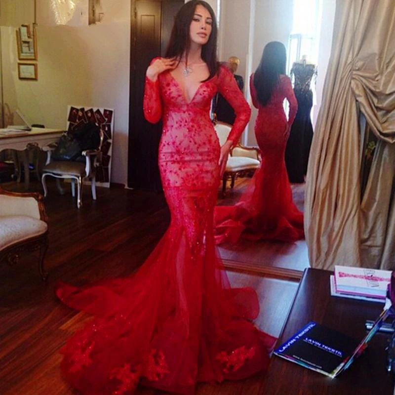 Dark red lace prom dress 2017 Dark red lace prom dress 2017
