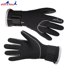 Gants de plongée en néoprène 3mm, gants de haute qualité pour la natation, garder au chaud, équipement de natation, nouvelle marque de voile bleue de plongée
