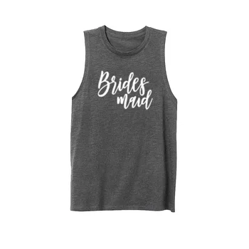 

Womens Bridesmaid Workout Casual Muscle Tank Vest Sleveless Tops Shirts