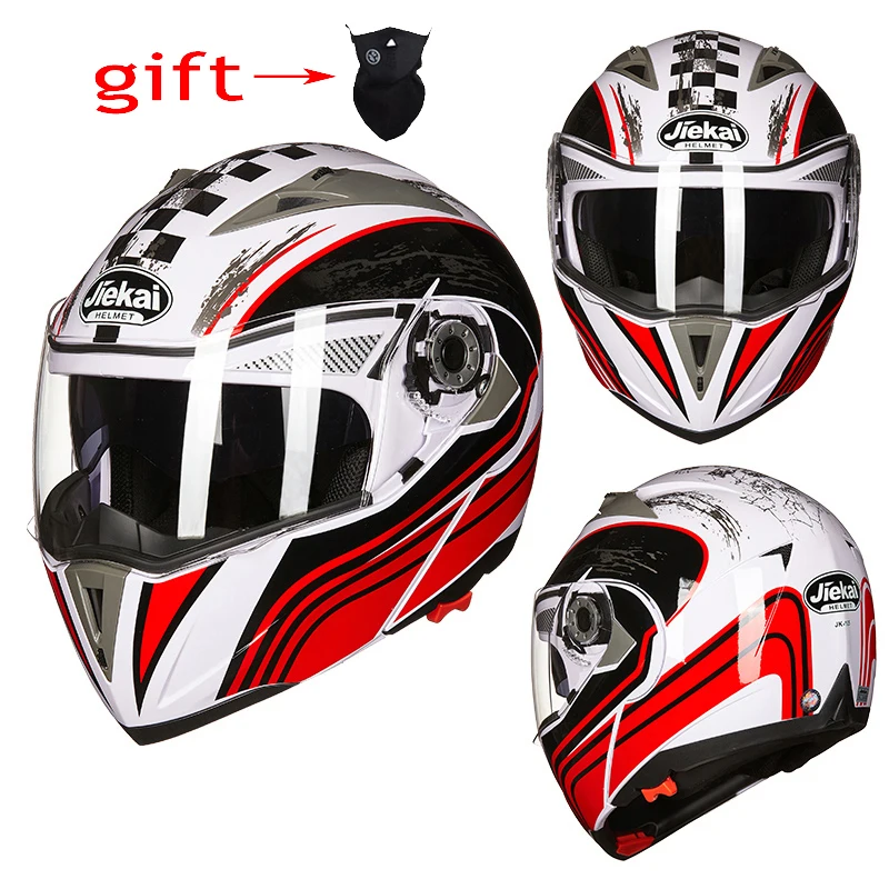 JIEKAI новейший модульный флип мото rcycle шлем casco moto с двумя линзами capacete da moto cicleta с внутренним солнцезащитным козырьком DOT 105 - Цвет: 11