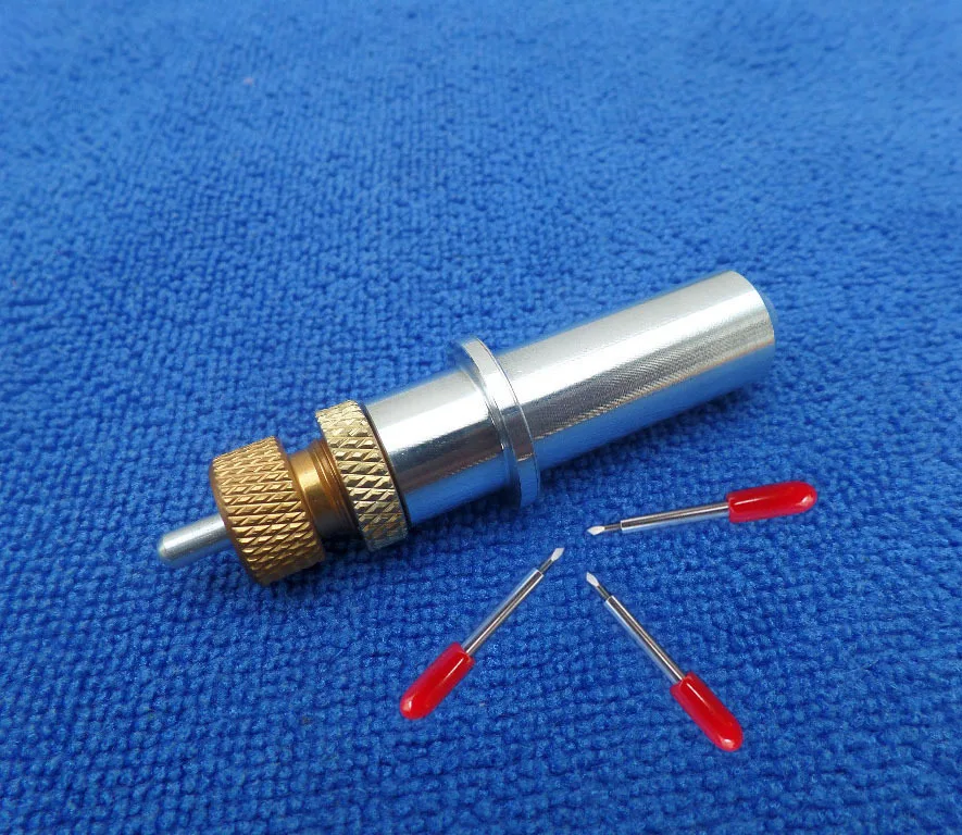 3 Pcs 45 Degree Gcc Vinyl Cutting Plotter Blade + 1 pc New Gcc Cutting