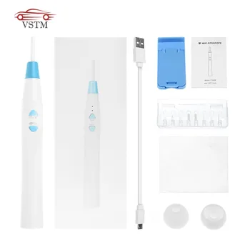 

6 LED Ear Endoscope Camera Earwax Cleaning Tool for iPhone,IOS,Android ,Samsung with WiFi Otoscope 1.0MP Wireless Ear Endoscope