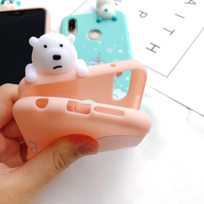 Чехол для Redmi 6A 3D, чехол для etui Xiaomi Redmi 6A, силиконовый чехол Kawaii Bear Unicorn Для Xiaomi Redmi 6A Xiomi, чехол для телефона 5,45 дюйма