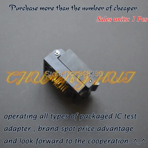 QFN48 TEST SOCKET WSON48 DFN48 MLF48 IC SOCKET 6x6mm Pitch=0.4mm QFN48 TEST SOCKET WSON48 DFN48 MLF48 IC SOCKET 6x6mm Pitch=0.4mm