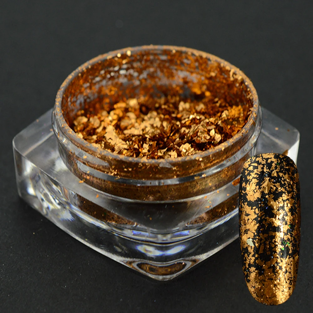 

1pc Irregular Mixed Sparkly Foil Nail Glitter Flakes Nail Art Sequins 3d Decorations UV Gel Manicure Accessories BE3RG06