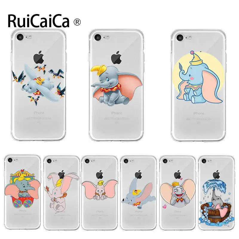 Ruicaica Cartoon cute Dumbo Original Phone case cover for Apple iPhone 8 7 6 6S Plus X XS max 5 5S SE XR Cover | Мобильные телефоны