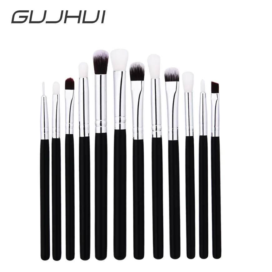 2017 12 Pcs Blending Pencil Foundation Eye shadow Makeup Brushes