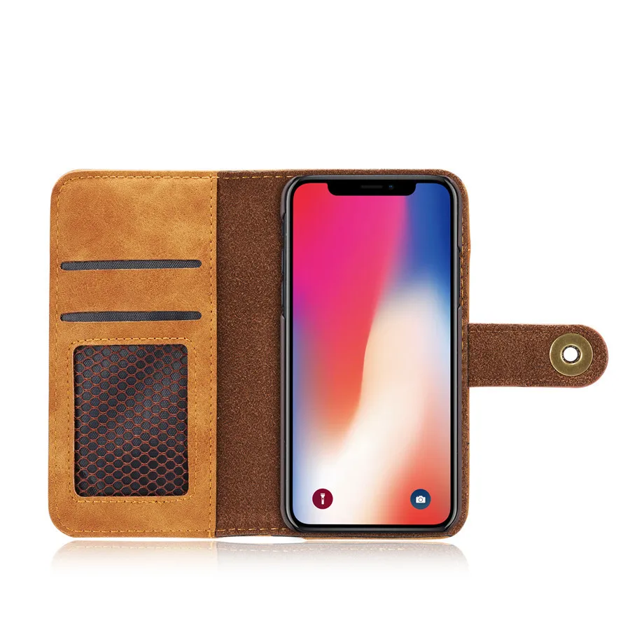 Кожаный чехол книжка для Iphone Xs Max Xr 7 8 6 6s Plus|Бамперы| |