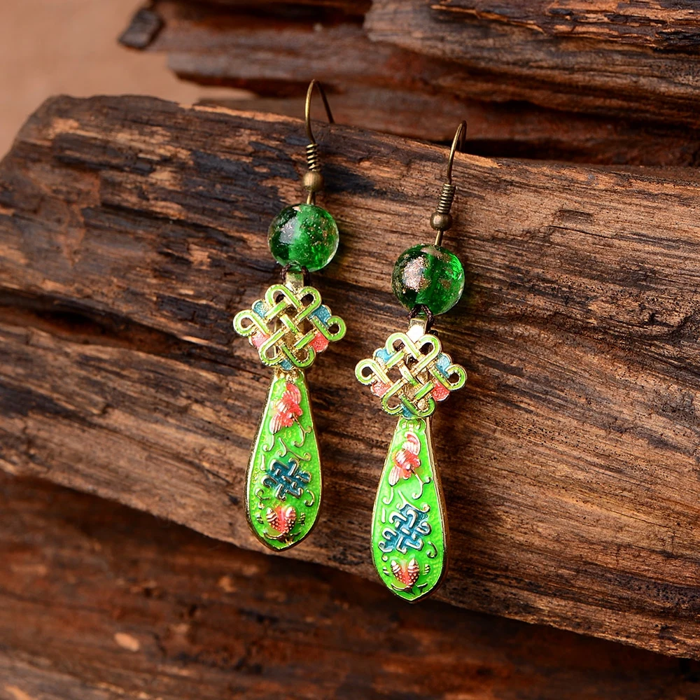 earrings character joker contracted pendant earrings female temperament enamel cloisonne eardrop restoring ancient ways earrings character joker contracted pendant earrings female temperament enamel cloisonne eardrop restoring ancient ways