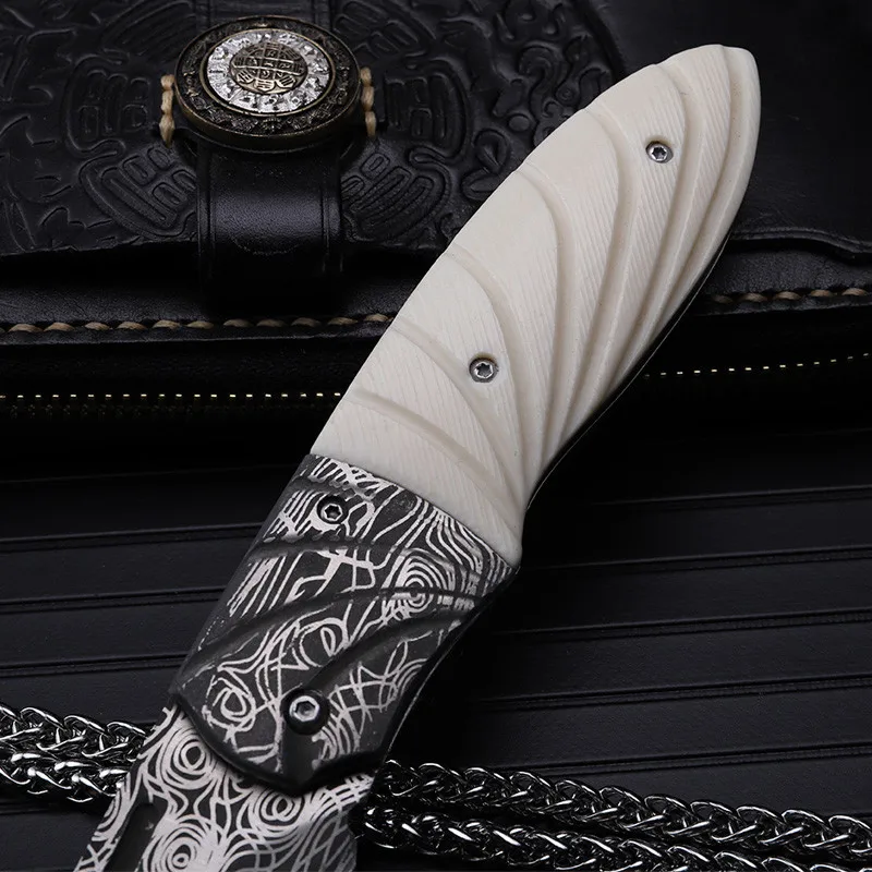 2017 new outdoor folding knife self-defense wilderness survival hardness with knife knife knife knife wild fruit knife claws
