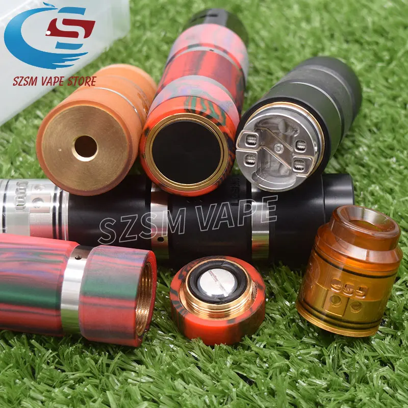 Электронная сигарета sob mod комплект 18650 батарея с QP KALI V2 RDA Fatality RDA атомайзер 25 мм vape механический мод для испарителя комплект