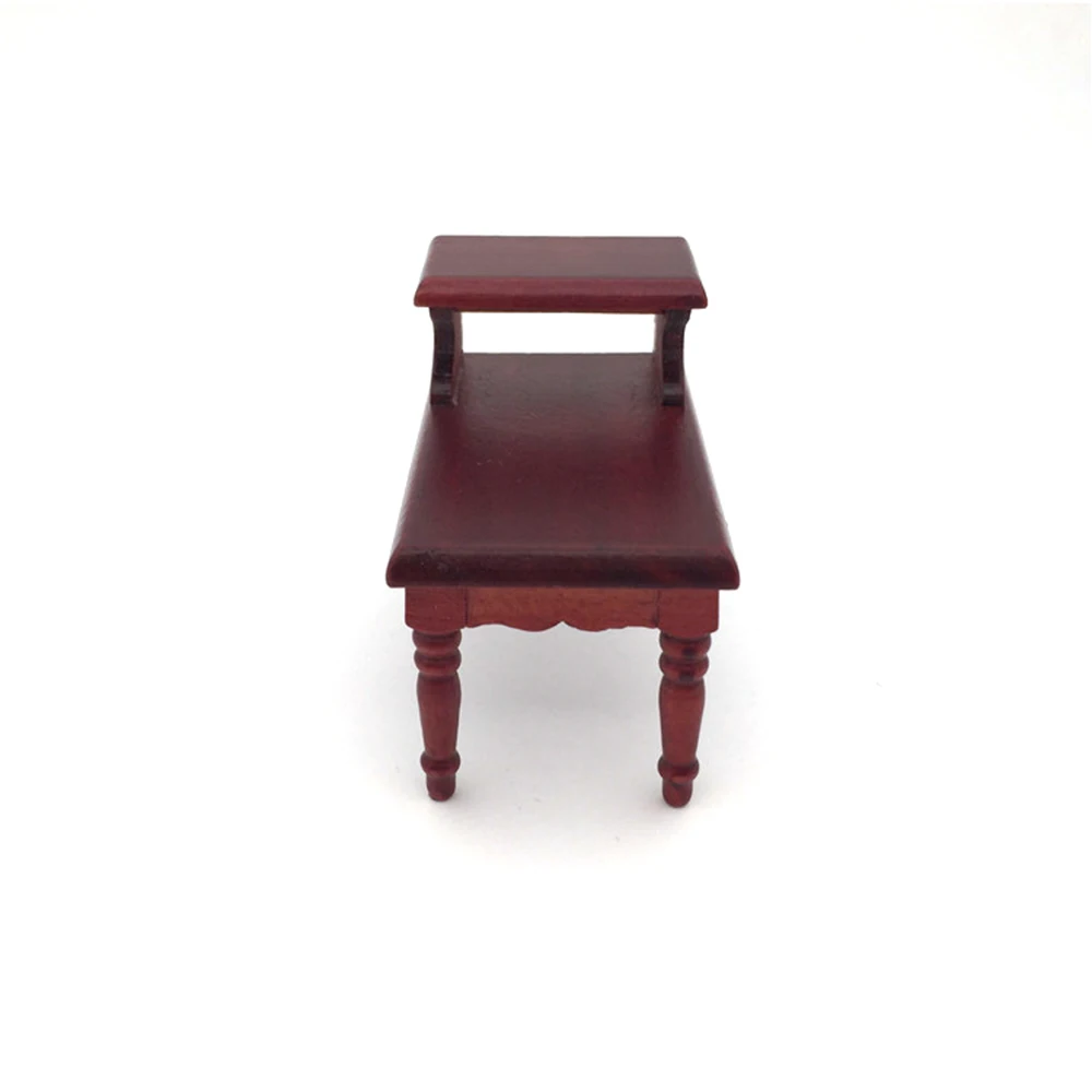 1/12 Dollhouse Miniature Accessories Mini Wooden End Table Simulation Tea Table Furniture Toys for Doll House Decoration 1/12 Dollhouse Miniature Accessories Mini Wooden End Table Simulation Tea Table Furniture Toys for Doll House Decoration