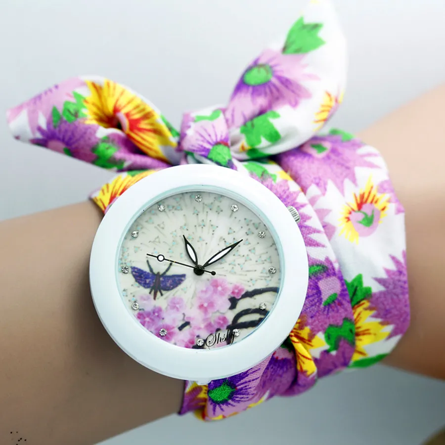 Часы shsby женские цветочные шифоновые|watch f|watch fashionwatch ladies |