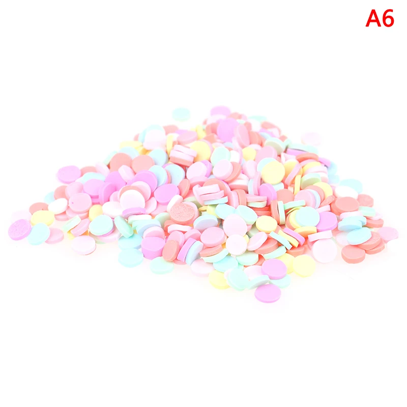 10g Addition Sprinkles DIY Slime Filler for Fluffy Mud Toys Slime Supplies Accessories Clay Beads Cake Dessert Kit - Color: A6