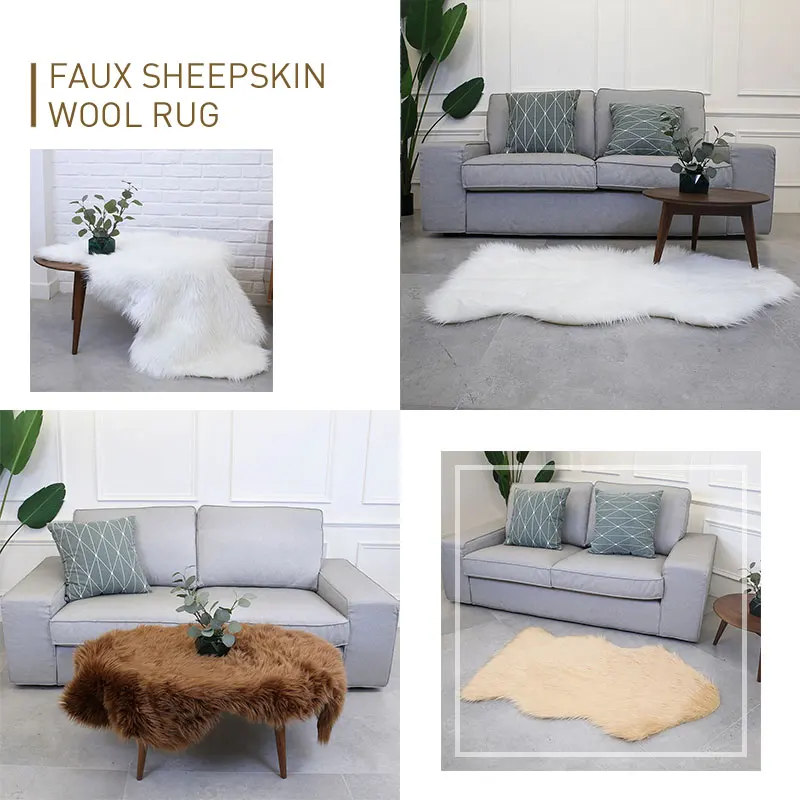 

Carpet Floor Wool Carpet Floor Dining Room Wool Irregular Shape Warm Fluffy Rugs Fluffy Bedroom