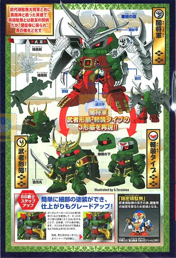New Bandai Gundam 381 Zakuto Yami Shogun Gundam Model Kits Kit Button Kitkit Subaru Aliexpress