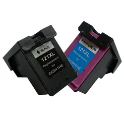 2psc Замена для HP 121XL 121 чернильный картридж d2563 f2423 f2483 f2493 f4213 f4275 f4283 f4583 1050 2050 2050 s принтера