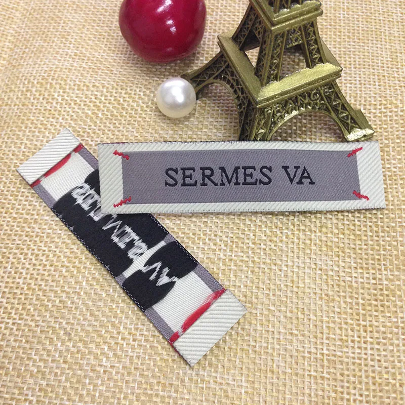 Wholesale customized garment labels/woven labels/main label/embroidered