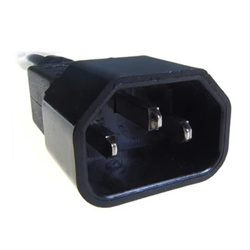 

3m Power Extension Cable IEC Kettle Male to Female UPS Lead C13 - C14 Black