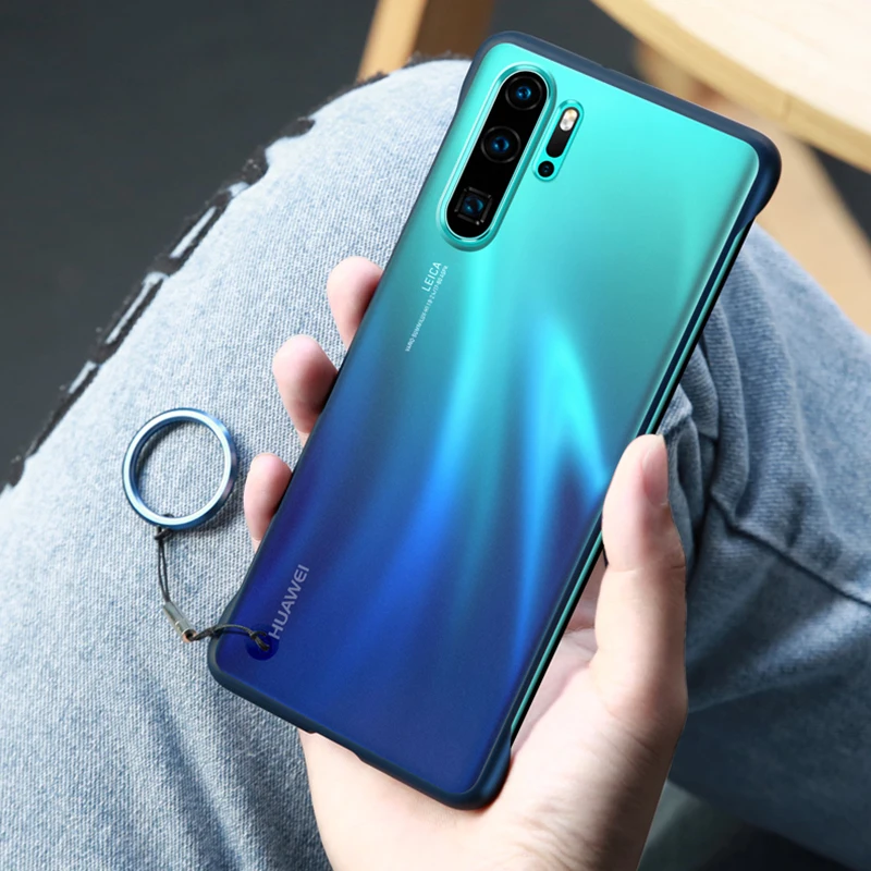 На honor 20 Бескаркасный чехол для huawei p30 pro lite чехол без оправы p30pro p 30 honor 20 Матовый Жесткий чехол для телефона с веревкой