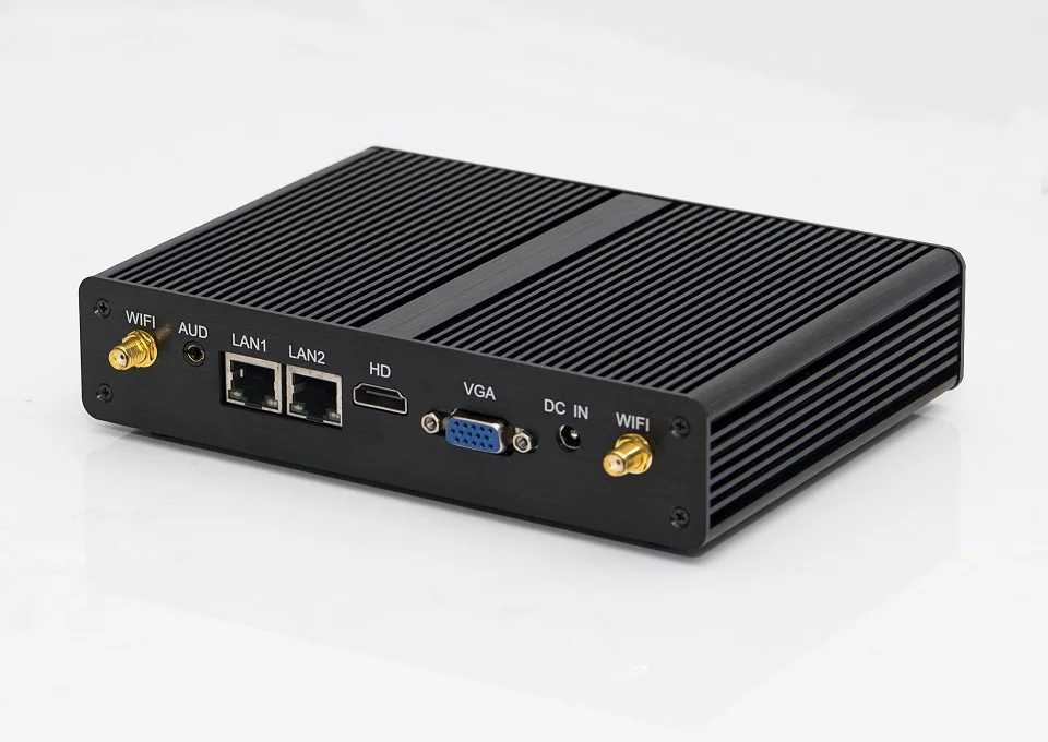 Дешевый Intel Core i3 4030U Celeron 2955U Mini PC Windows 7 Barebone компьютер DDR3L 4 К HTPC minipc HDMI VGA Dual Lan