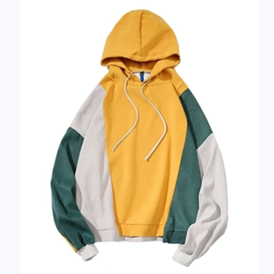 

Mens Hoodies Hip Hop Patchwork Modis Harajuku Hoodie Sweatshirt Men Color Block Fashion Street Unisex Korean Couple Clothes