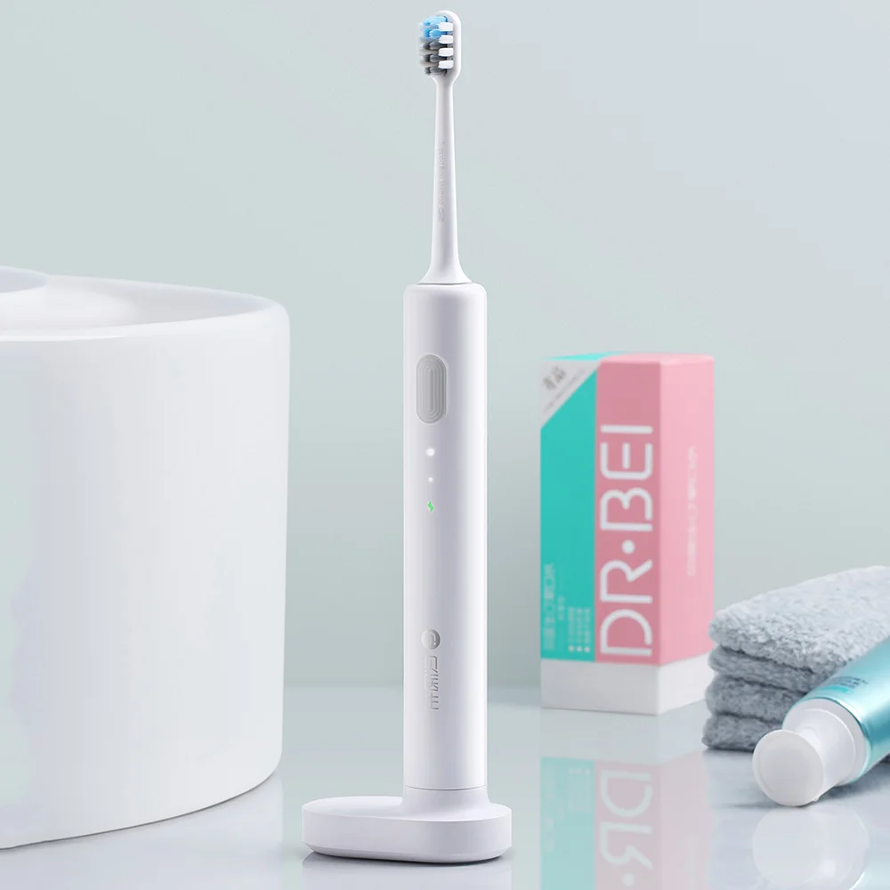 01 Mijia Waterproof Sonic Electric Toothbrush Portable Rechargeable Wireless Sonic Tooth Brush Ultrasonic Toothbrush BET-C01