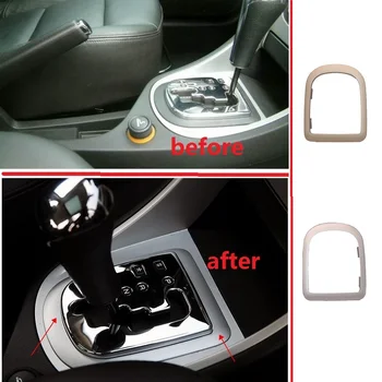 

Chrome Gear Shift Knob Panel Sticker Automatic Transmission Table Cover Interior Trim Panel Decorative Frame For Peugeot 307