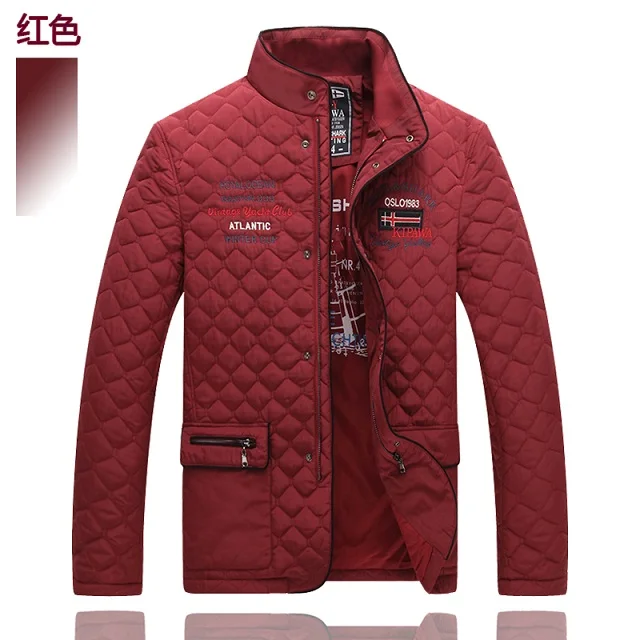 

sharks cotton-padded clothes the big yards leisure men's coat Business young and middle-aged loose cotton-padded jacket K16308