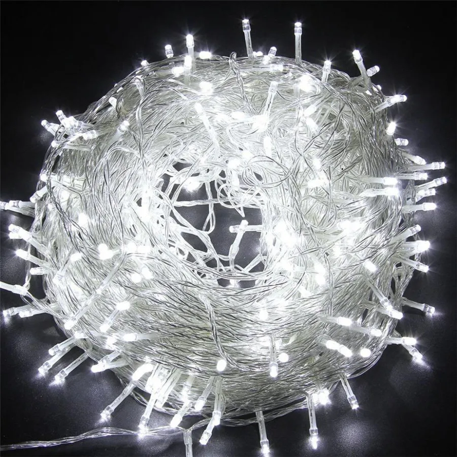 ECLH Outdoor String Lights 5M 10M 20M 30M 50M 100M Led Garland String Fairy Light 8 Mode Christmas Light Holiday Wedding Party