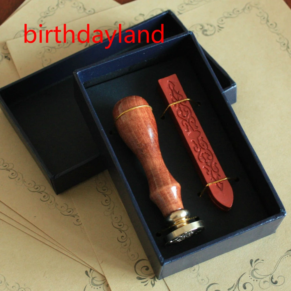 

ST004 Harry Potter Wax Seal stamp Hogwarts Crest Gryffindor Slytherin Malfoy house LOGO + sealing wax high quality wooden stamp