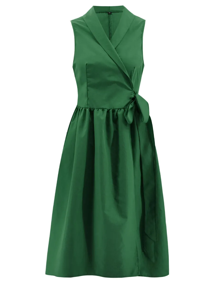 Gladiolus Deep V Neck Sexy Summer Dress Women Sleeveless Tunic Big Swing Vintage Women Dress 2019 Spring Elegant Party Dresses (16)