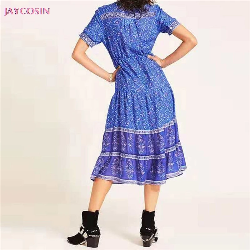 JAYCOSIN Лето 2019 женское праздничное платье бохо длинное вечернее очаровательное