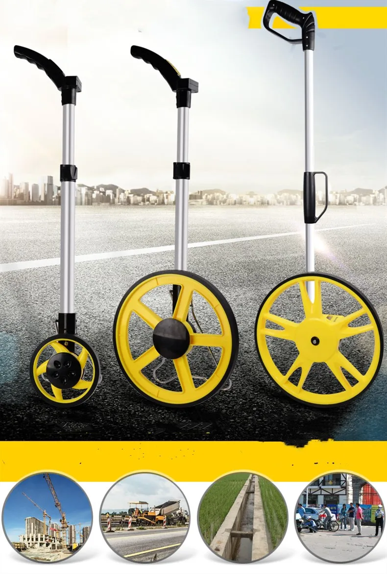 Wheel Electronic Digital Display Roller Meter Counting Distance Measuring Instrument Tool No Batteries | Инструменты