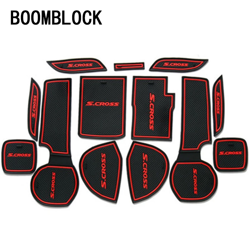 13X-For-2014-2017-2018-Suzuki-SX4-S-Cross-S-Cross-Gate-Slot-Pad-Non-slip